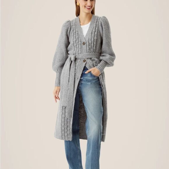 🖤 TOCCIN *Black* Camille Popcorn Cardigan Coat - Picture 4 of 14